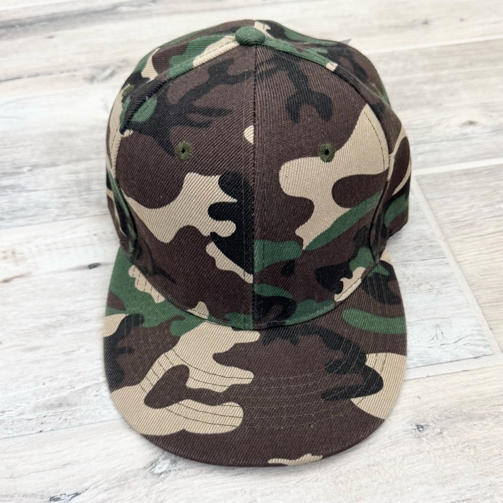 Flat Brim Army Military Camouflage Snapback Baseball Cap Hat